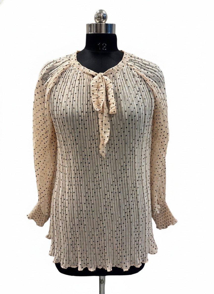 Woven casual top for women - private label manufacturing
